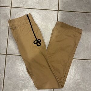 Women’s Khaki Pants with Black Accent